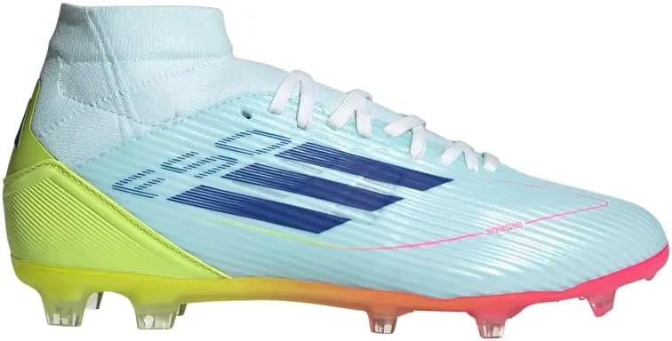 adidas Womens F50 League Mid Firm GroundMulti Ground Soccer Cleats - Blue - Size 7.5 M