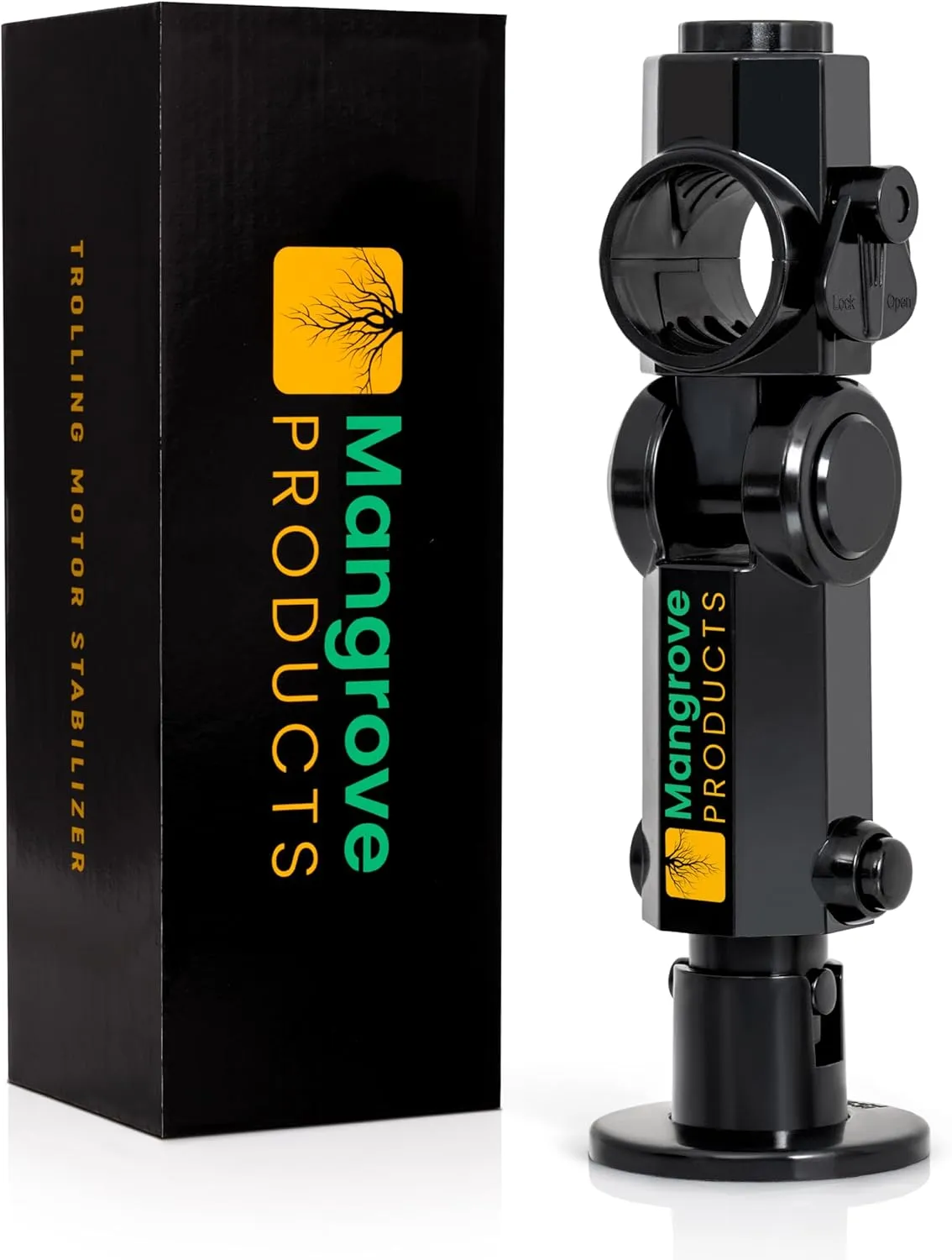 Adjustable Trolling Motor Stabilizer, Vertical Adjust, Universal Fitment for Minn Kota, Rhodan, Motor Guide, No Drilling, Shock Absorber, Boat Accessories, Trolling Motor Support