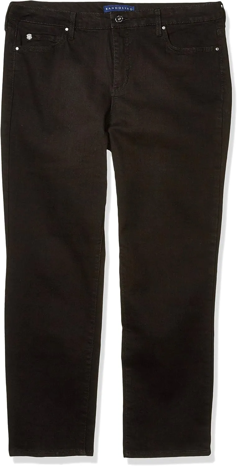 Bandolino Women's Mandie Signature Fit High Rise Straight Leg Jean