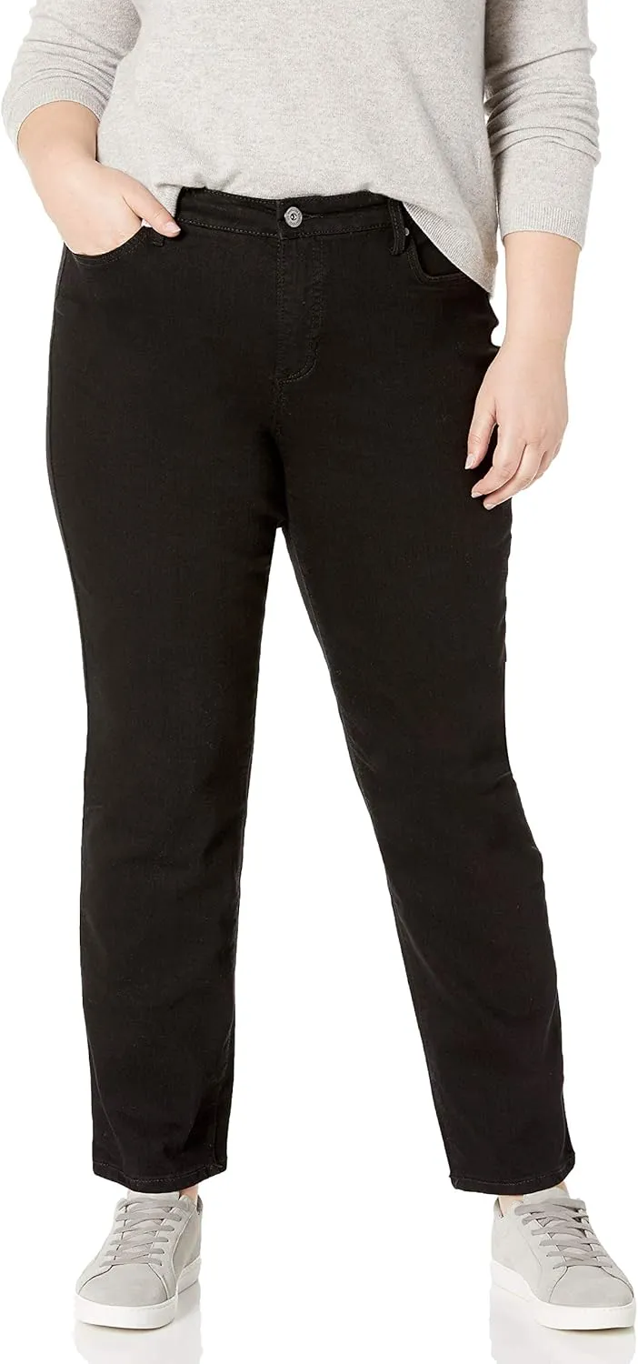 Bandolino Women's Mandie Signature Fit High Rise Straight Leg Jean