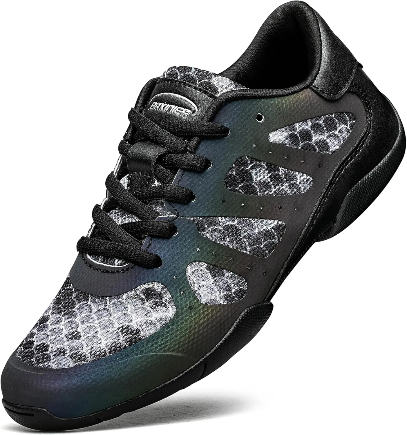 BAXINIER Girls Cheer Shoes White Cheerleading Dance Shoes Kids Athletic Training Tennis Shoes Youth Competition Sneakers