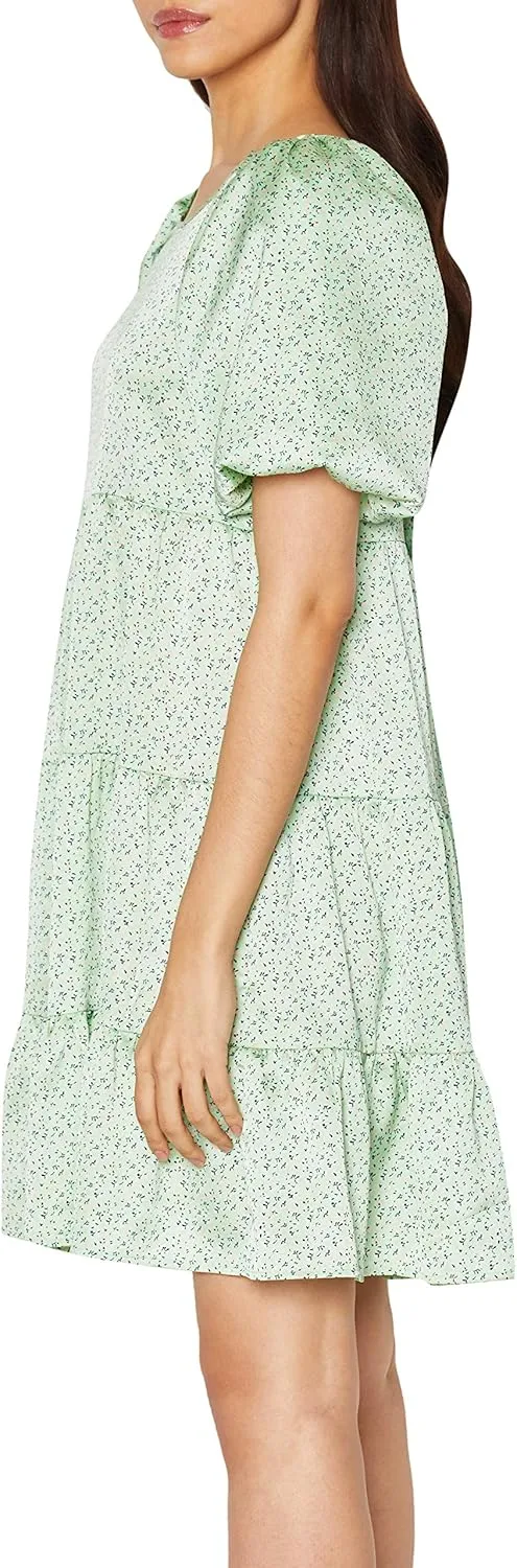 BCBGeneration Women's Puff Sleeve Babydoll Dress