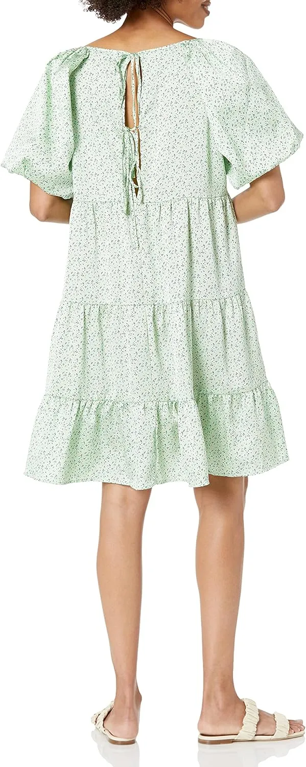 BCBGeneration Women's Puff Sleeve Babydoll Dress