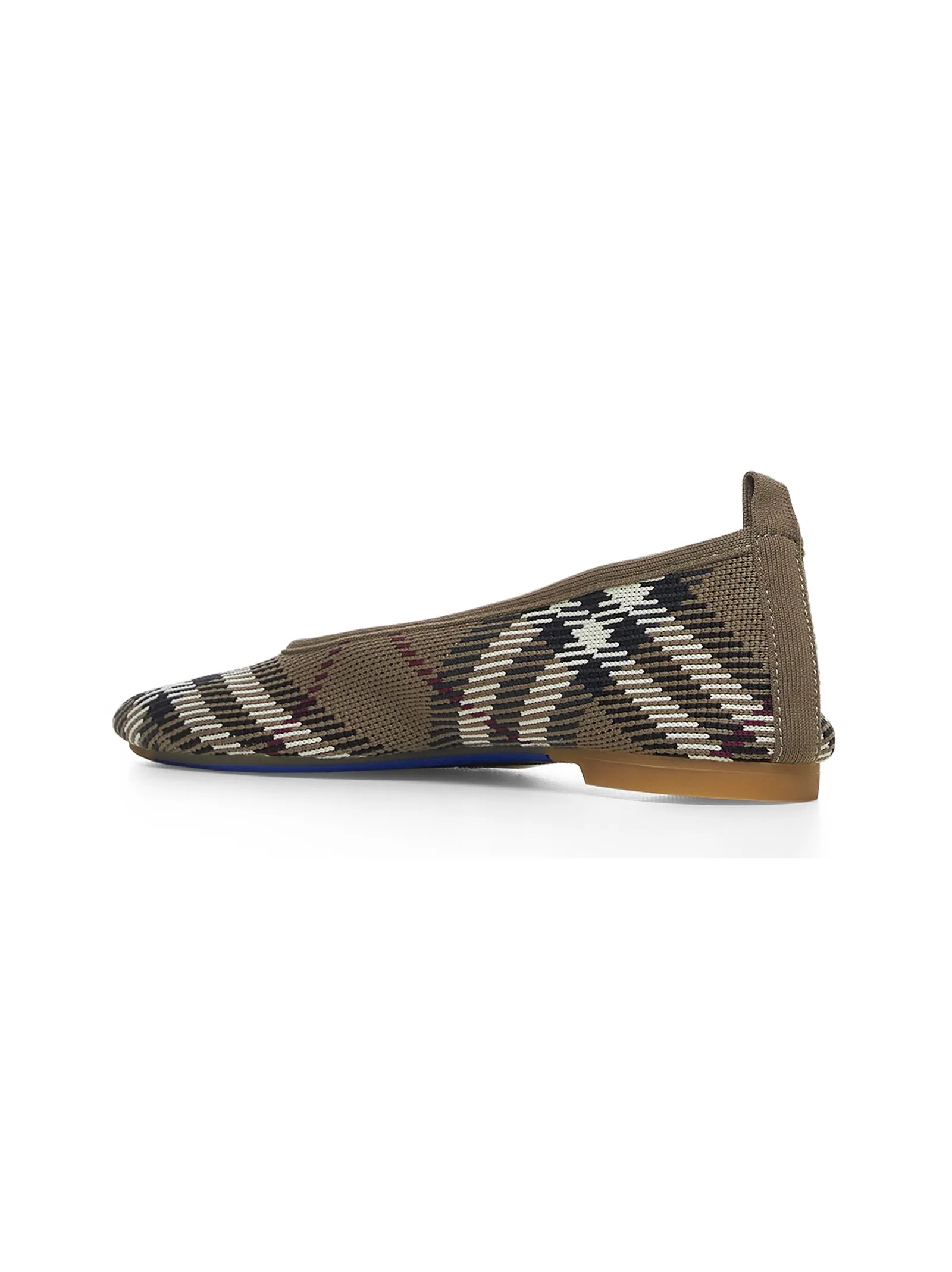 Beige Check Baby ballet flats