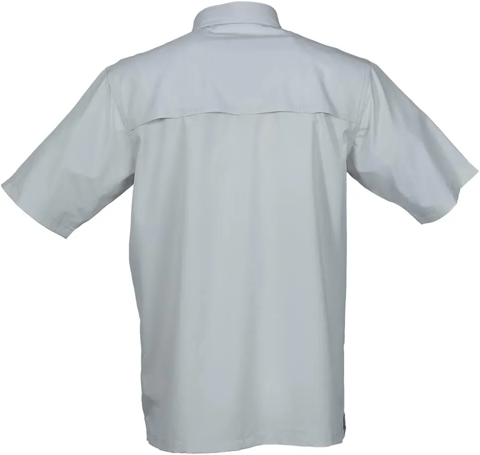 Bimini Bay Outfitters LTD Bimini Flats V Men's Short Sleeve Fishing Shirt Featuring BloodGuard Plus