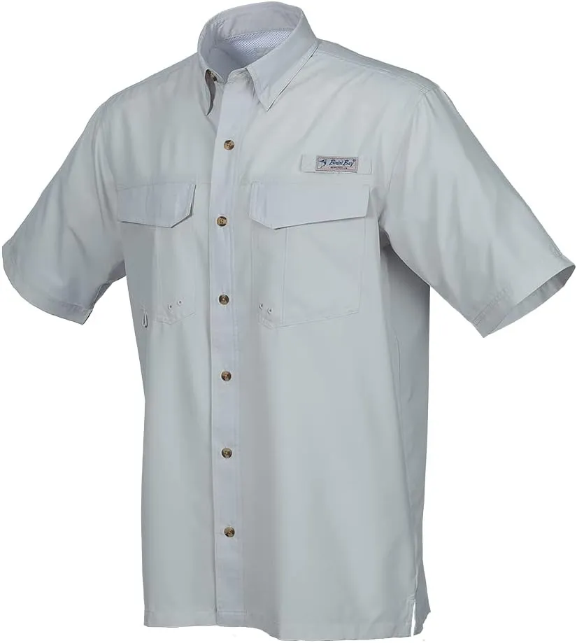 Bimini Bay Outfitters LTD Bimini Flats V Men's Short Sleeve Fishing Shirt Featuring BloodGuard Plus