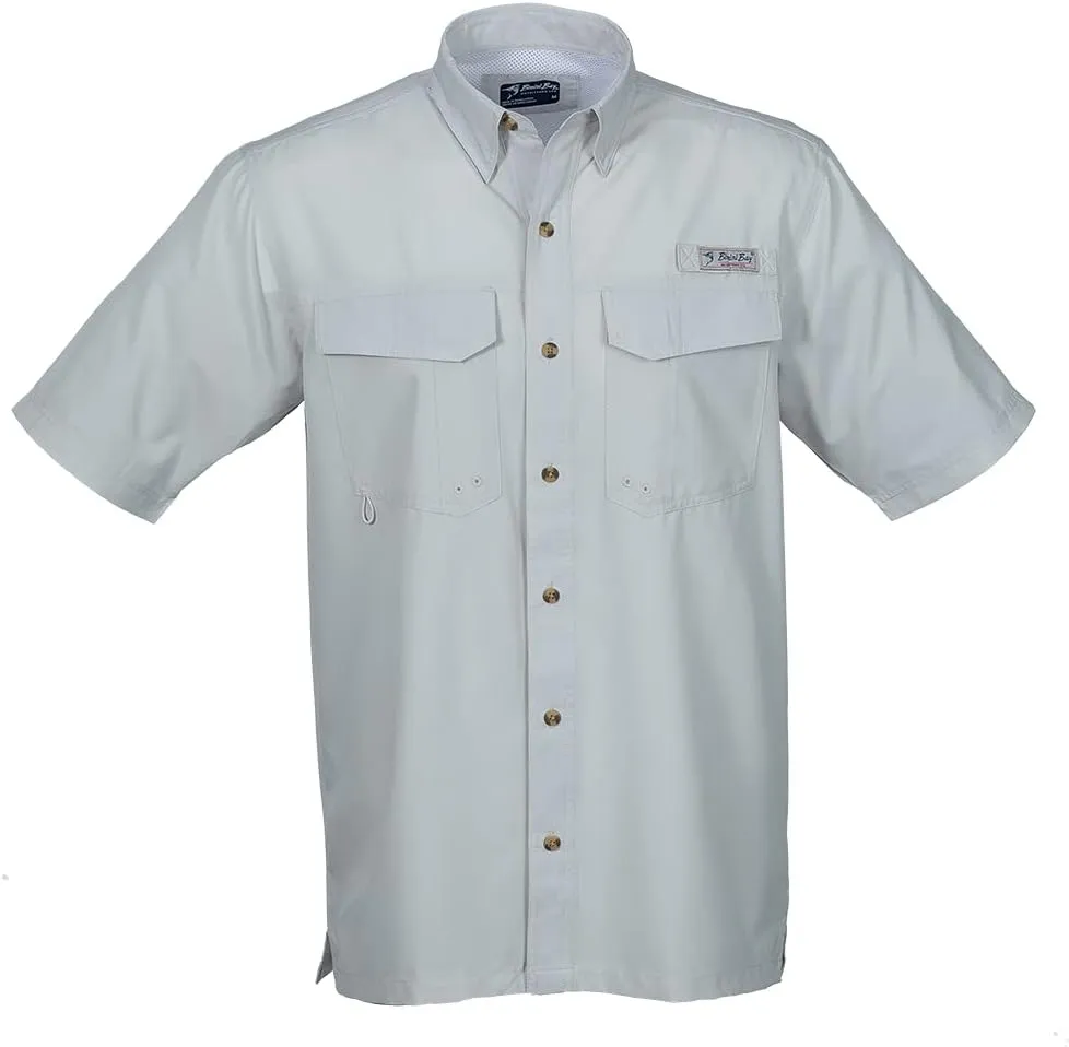 Bimini Bay Outfitters LTD Bimini Flats V Men's Short Sleeve Fishing Shirt Featuring BloodGuard Plus
