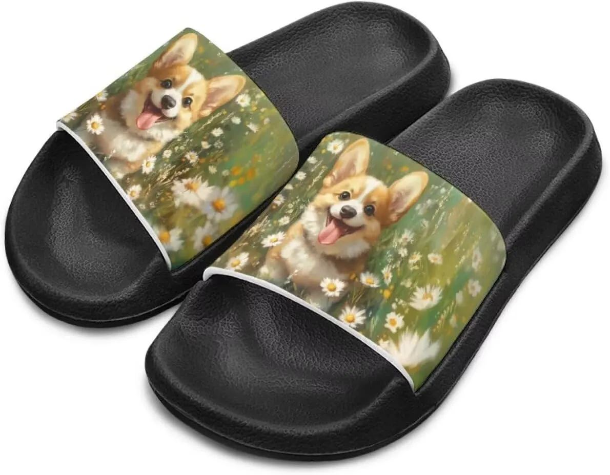 Boy & Girls Slide Sandals Kids Shower Shoes Non Slip Summer Slippers Beach Sandals