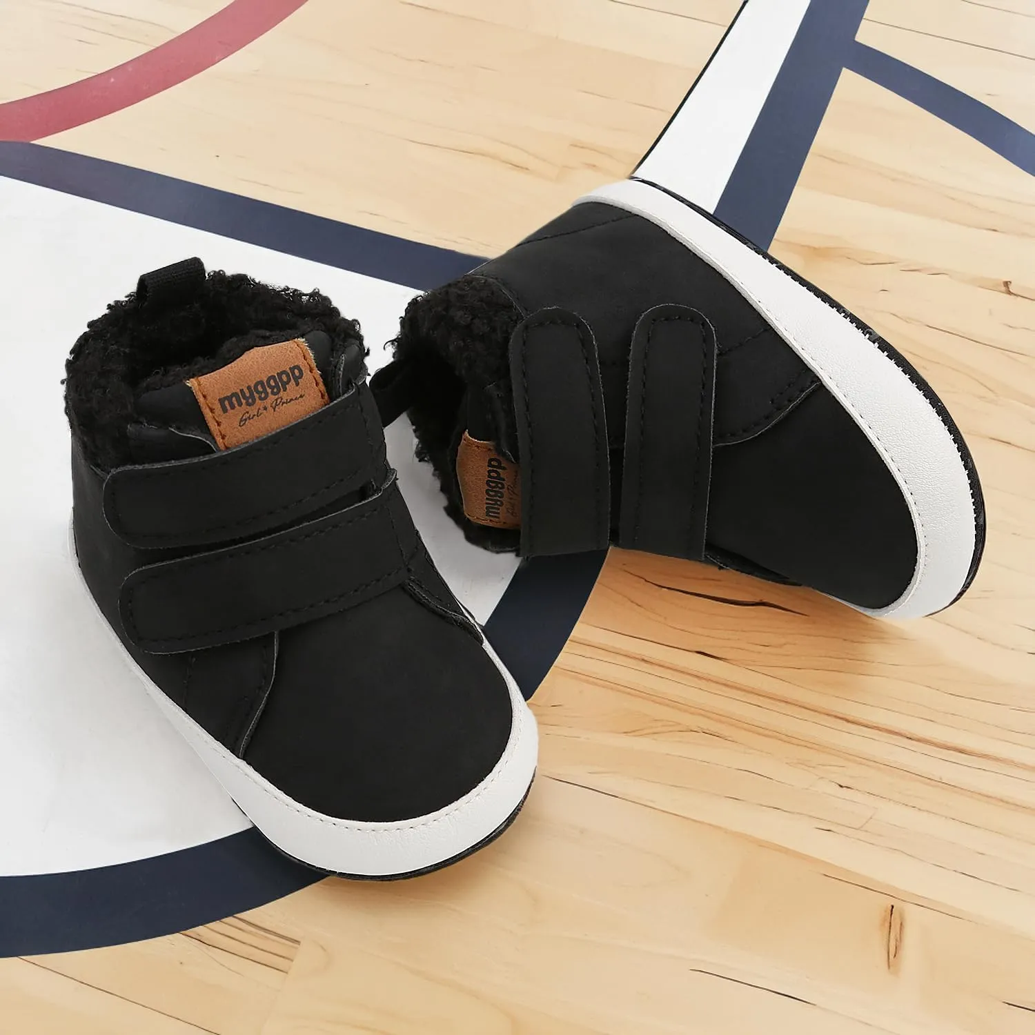 CENCIRILY Baby Boys Girls High Top Sneakers Soft Soles Anti Skid Infant Ankle Shoes Toddler Prewalker First Walking Crib Shoes