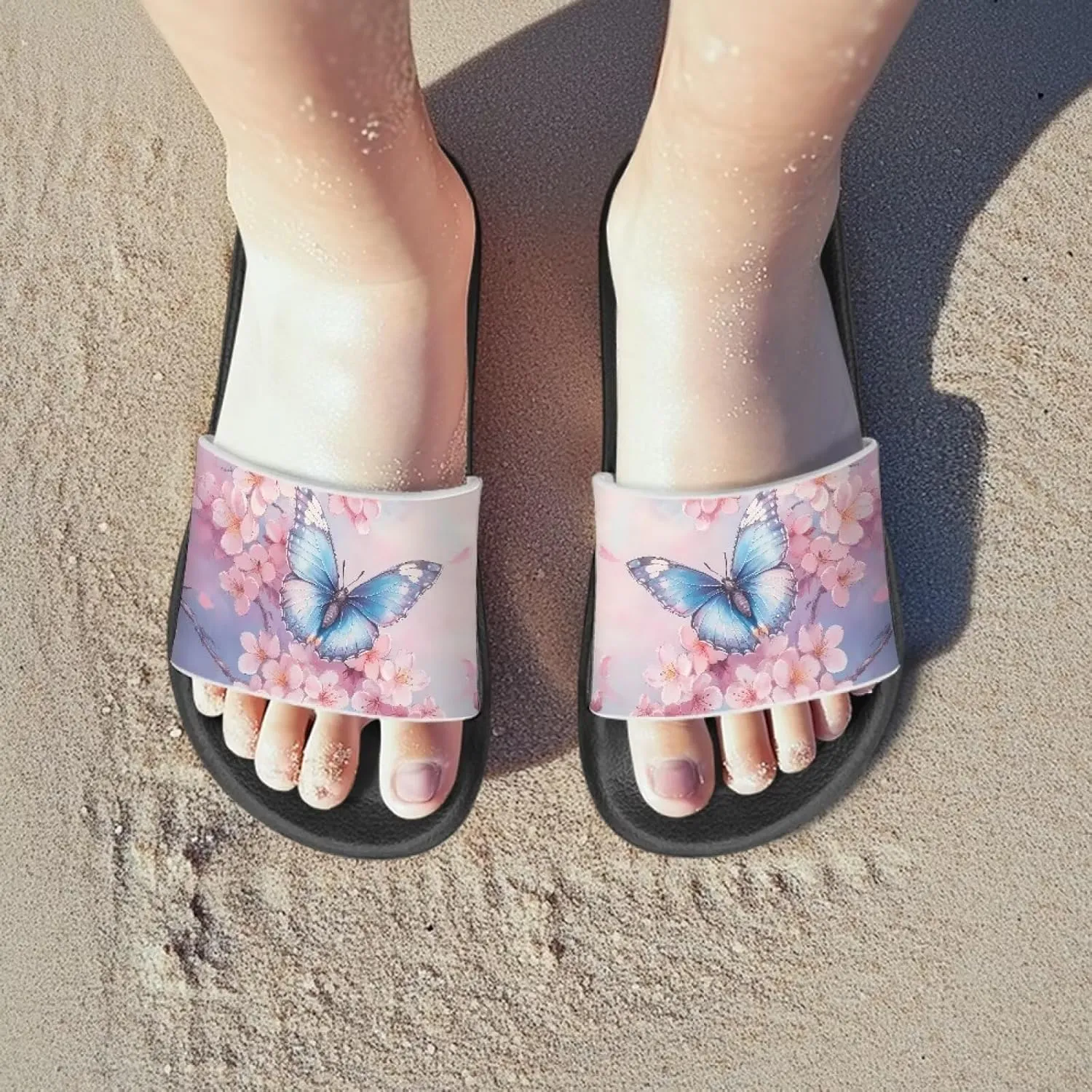 Comfortable Girls Sandals Toddler Kids Shower Shoes Summer Slippers Girls Flip Flops
