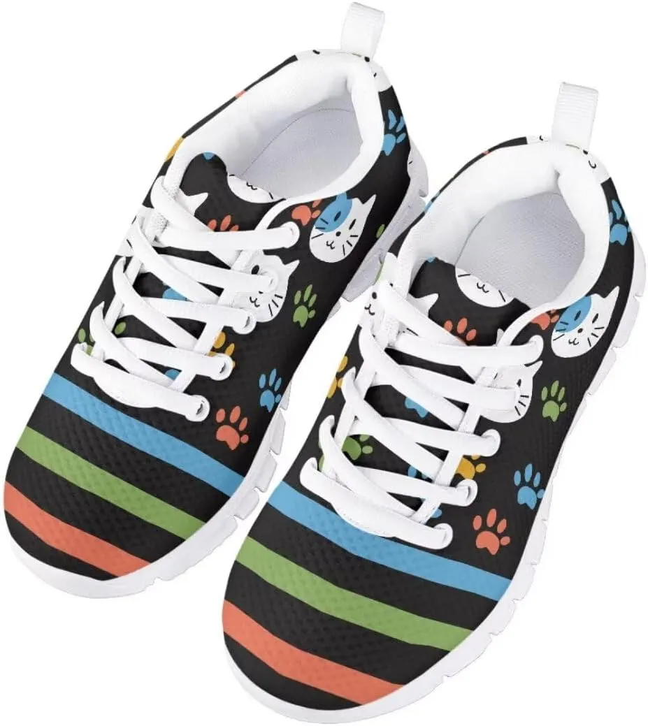 Cute Girls Fashion Sneakers Running Shoes Kids Lightweight Breathable Casual Walking Shoes