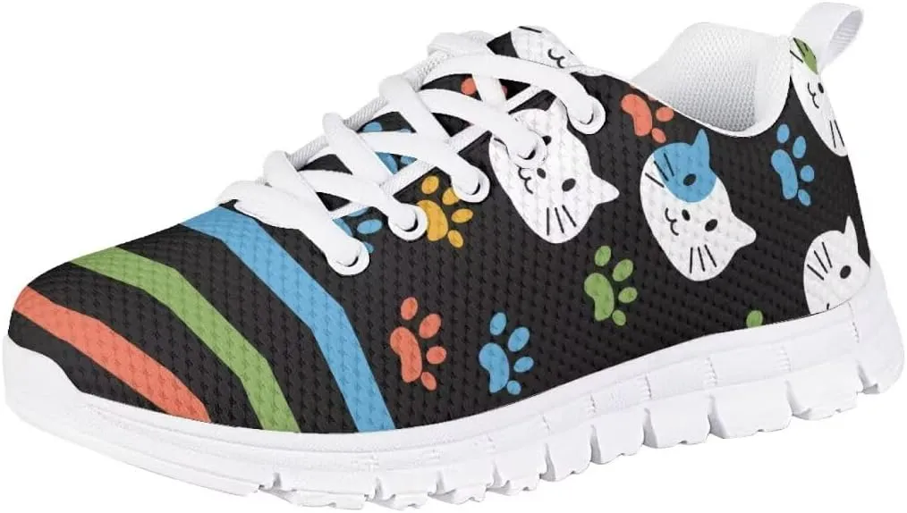 Cute Girls Fashion Sneakers Running Shoes Kids Lightweight Breathable Casual Walking Shoes