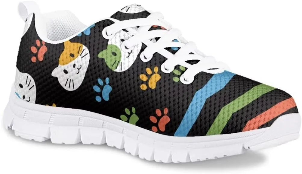 Cute Girls Fashion Sneakers Running Shoes Kids Lightweight Breathable Casual Walking Shoes