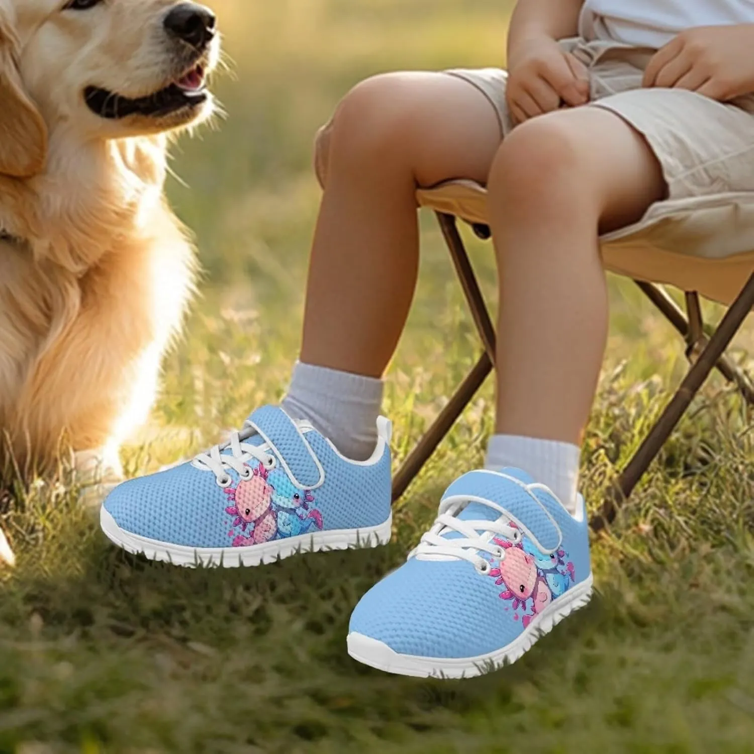 Doojoayie Little Girl Tennis Shoes School Sneakers for Girls Hook and Loop Footwear