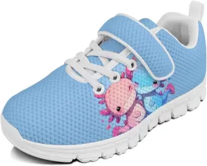 Doojoayie Little Girl Tennis Shoes School Sneakers for Girls Hook and Loop Footwear