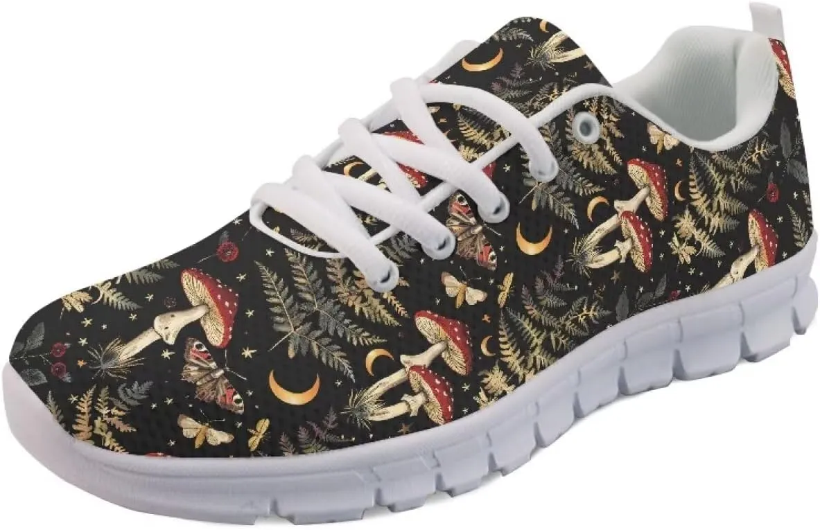 Doojoayie Wide Width Womens Running Shoes with Lace Up for Ladies Tennis Shoes