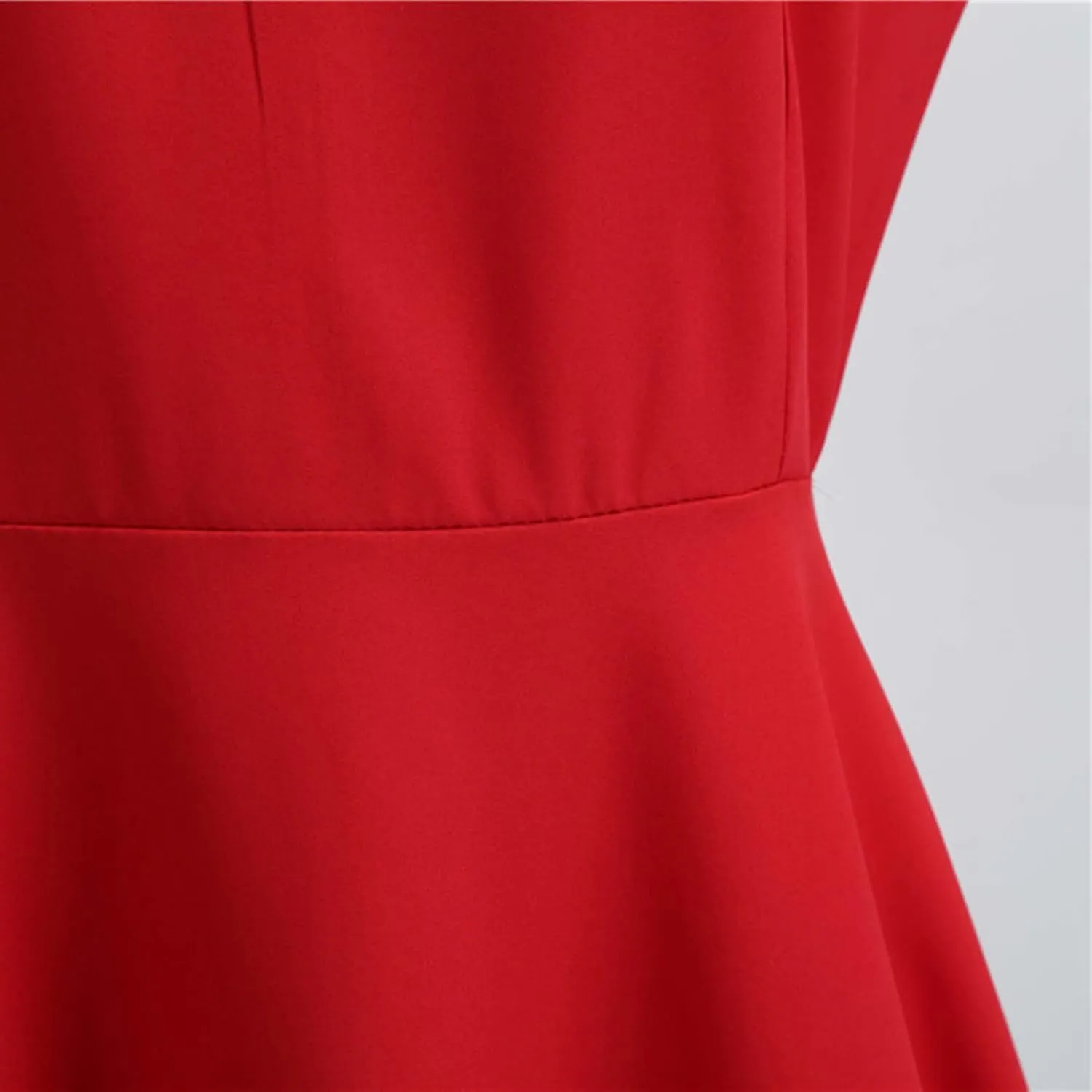 Dress for Women Vintage Lace Splicing Dresses Round Neck Sleeveless Waisted Big Swing Skirt with Belt Prom Gowns