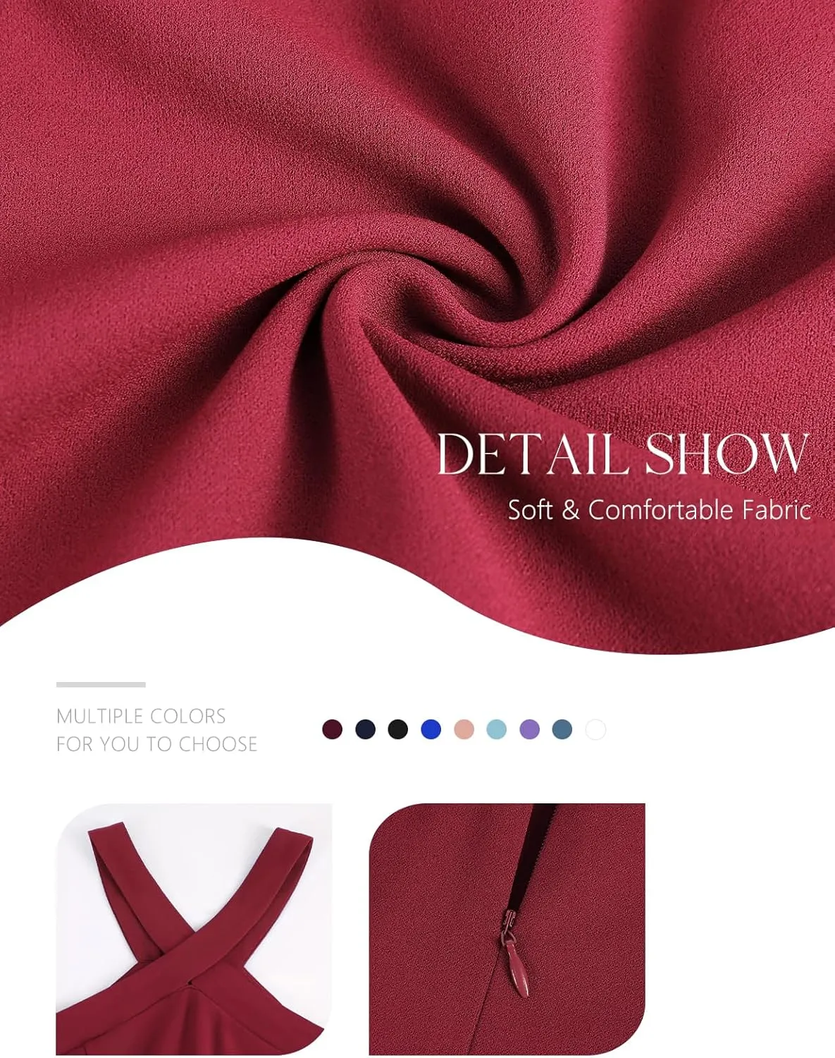 DRESSTELLS Women Cocktail Formal Dresses 2025 Summer Wedding Guest Halter High Low Party Dress