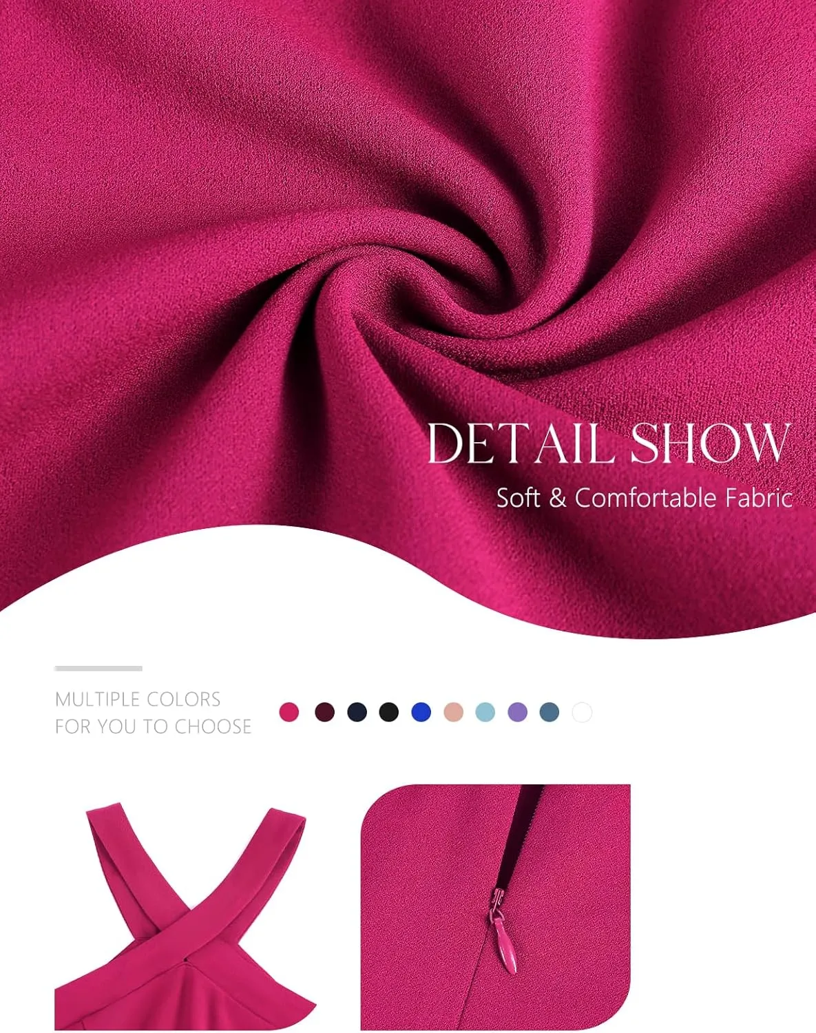 DRESSTELLS Women Cocktail Formal Dresses 2025 Summer Wedding Guest Halter High Low Party Dress