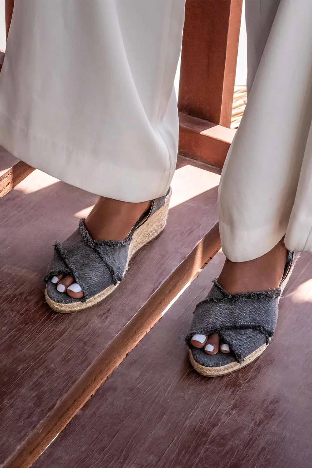 Espadrill Pamplona 248 | Grå Textil