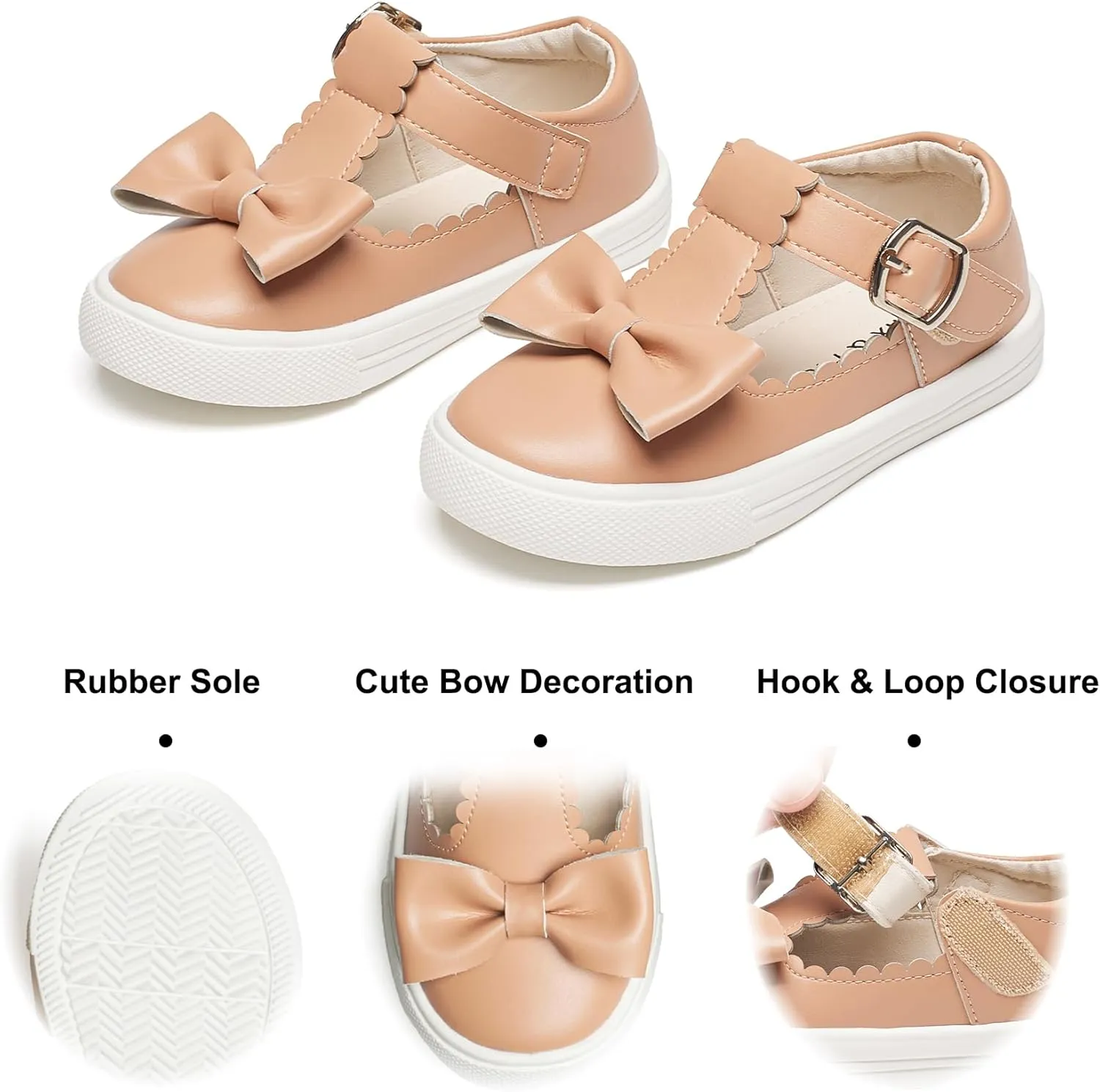 Felix & Flora Toddler/Little Kid Girls Running Shoes Glitter Sneakers Princess Fashion Casual Sports Shoes