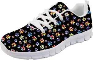 Forchrinse Purple Bling Bling Galaxy Space Print Unisex Sneakers,Women Running Shoes Men Lightweight Athletic Sports Shoes Breathable