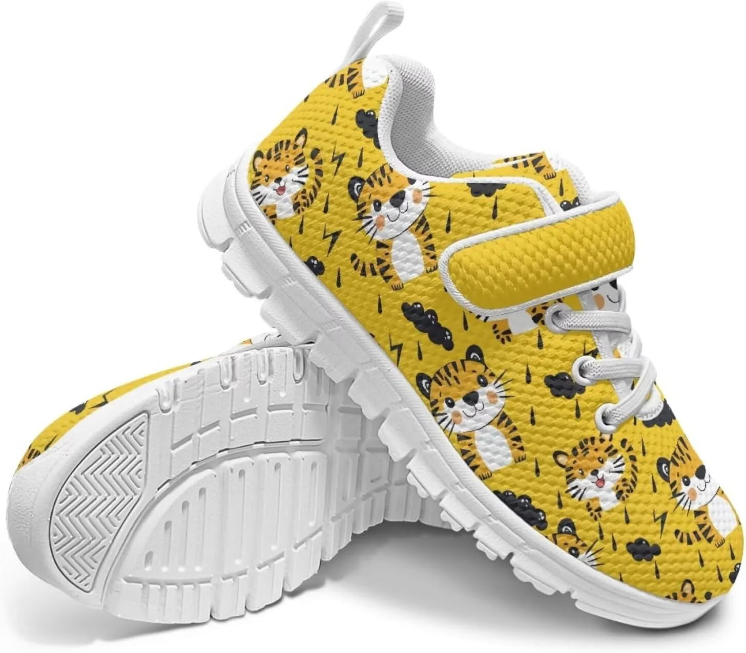 Forchrinse Tie Dye Ladybug Daisy Print Kids Sneakers for Boys Girls Ladybug Tennis Running Shoes for Little Kids Causal School Sport Sneakers Lightweight