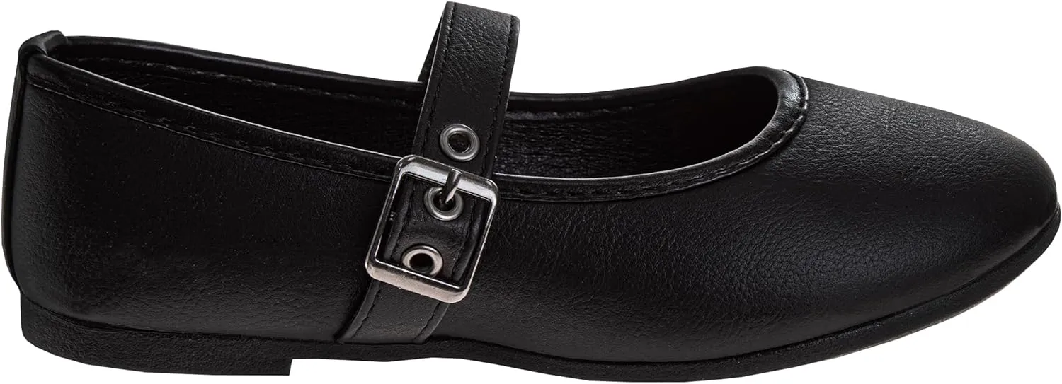 French Toast Girls Mary Jane Dress Formal Slip-On Shoes School Kids Uniform Flats Ballet Strap (Size Toddler, Little Kid, Big Kid)