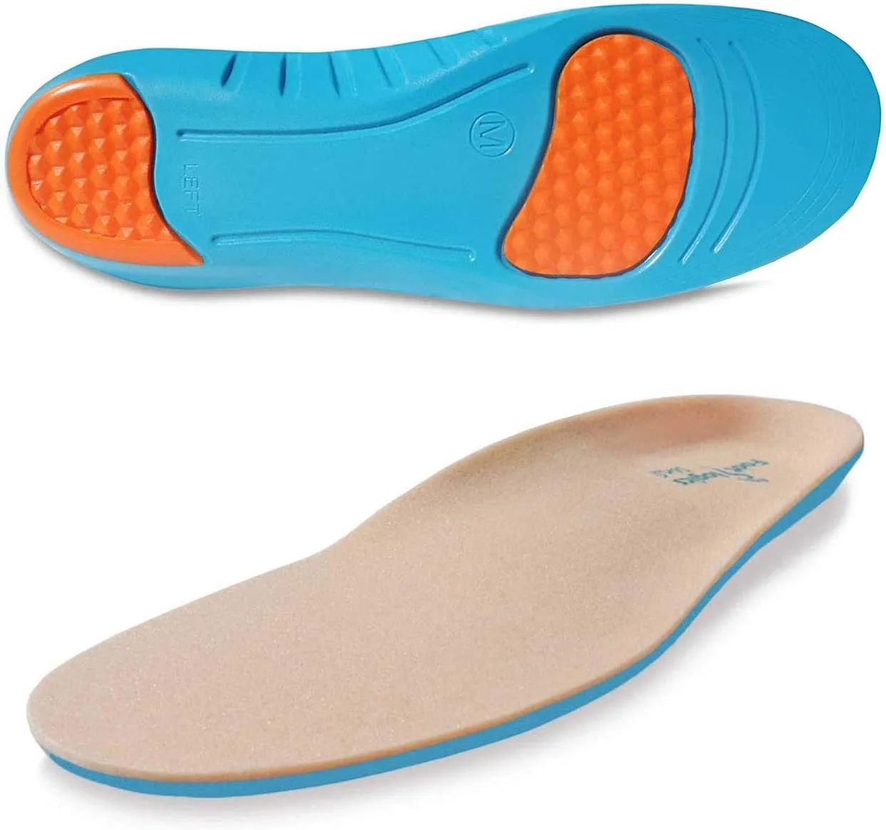 Full-Length Soft Orthotic Shoe Insoles with Gentle Arch Support for Arthritis, and Sensitive Feet - Sensi, Pair, S