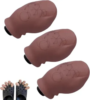 Funny Big Toe Shoe Charms, Crocodile Toe Charms, Cute Funny Realistic Toe Charms, 3D 3D Toe Crocodile Accessories for Adult Children Birthday Party Decorations(3 Furry Ones)