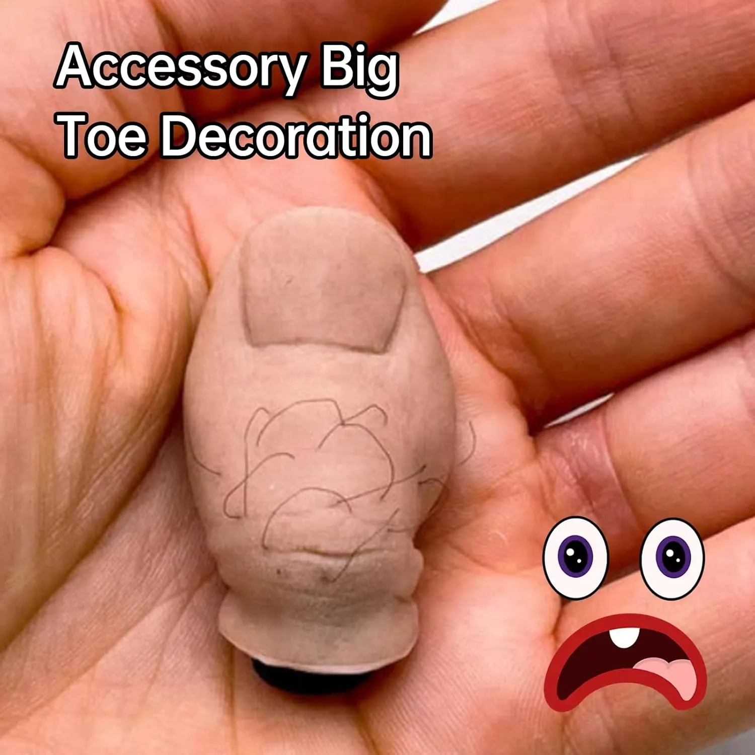 Funny Big Toe Shoe Charms, Crocodile Toe Charms, Cute Funny Realistic Toe Charms, 3D 3D Toe Crocodile Accessories for Adult Children Birthday Party Decorations(3 Furry Ones)