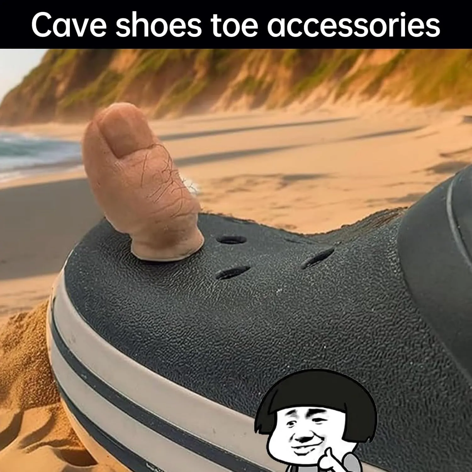 Funny Big Toe Shoe Charms, Crocodile Toe Charms, Cute Funny Realistic Toe Charms, 3D 3D Toe Crocodile Accessories for Adult Children Birthday Party Decorations(3 Furry Ones)