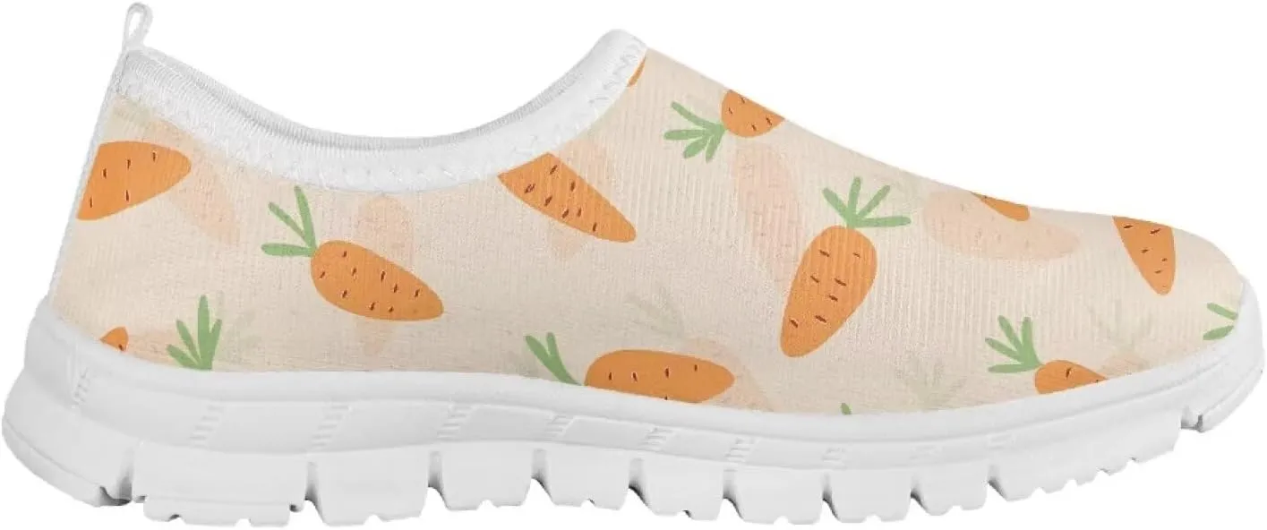 Girls Easter Gift Shoes Non Slip Tennis Slip On Shoes for Holiday Travel