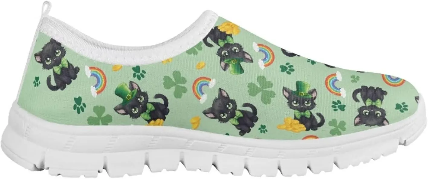 Girls Tennis Slip On Shoes St. Patrick's Day Gift Kids School Running Shoes