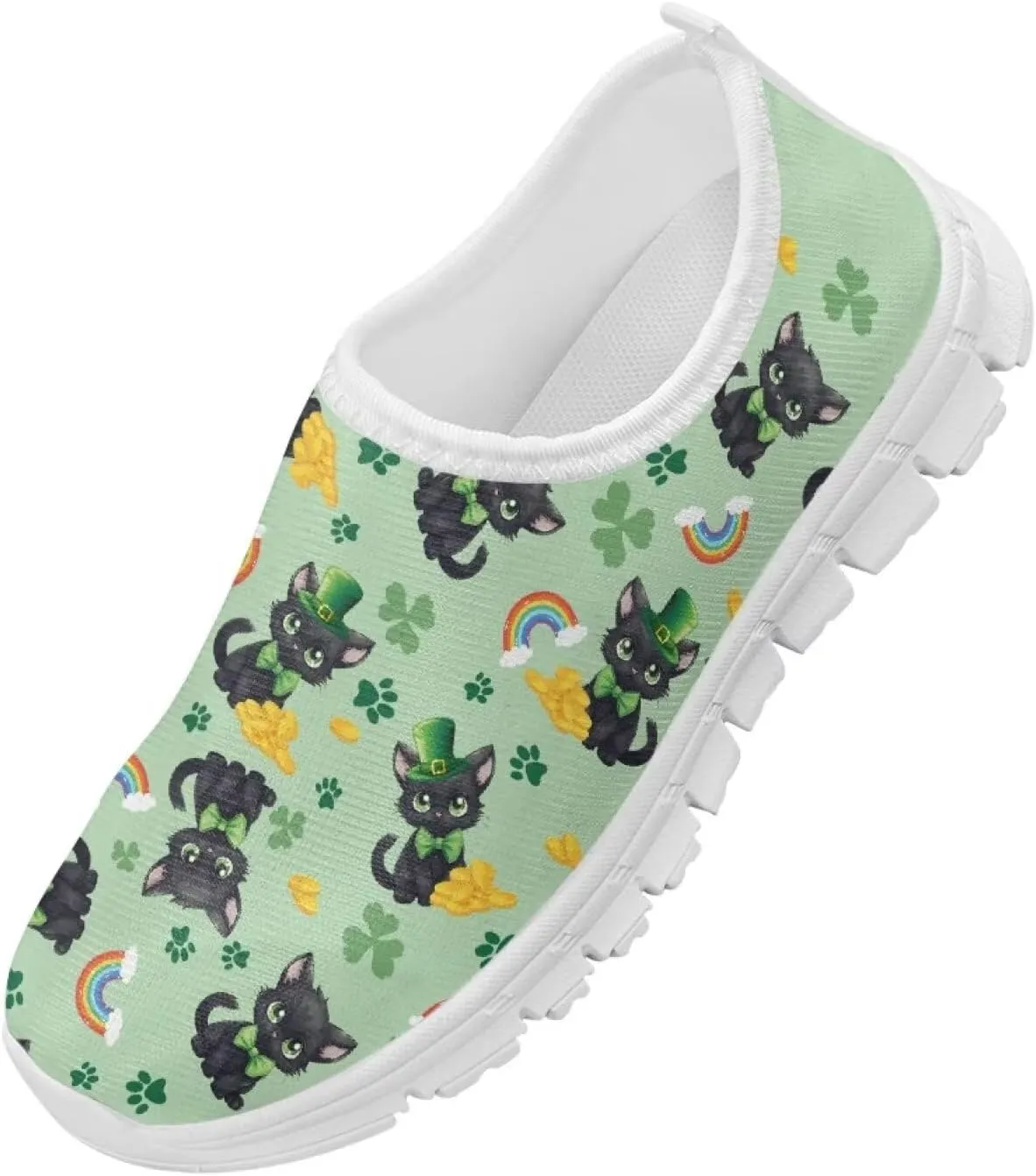 Girls Tennis Slip On Shoes St. Patrick's Day Gift Kids School Running Shoes