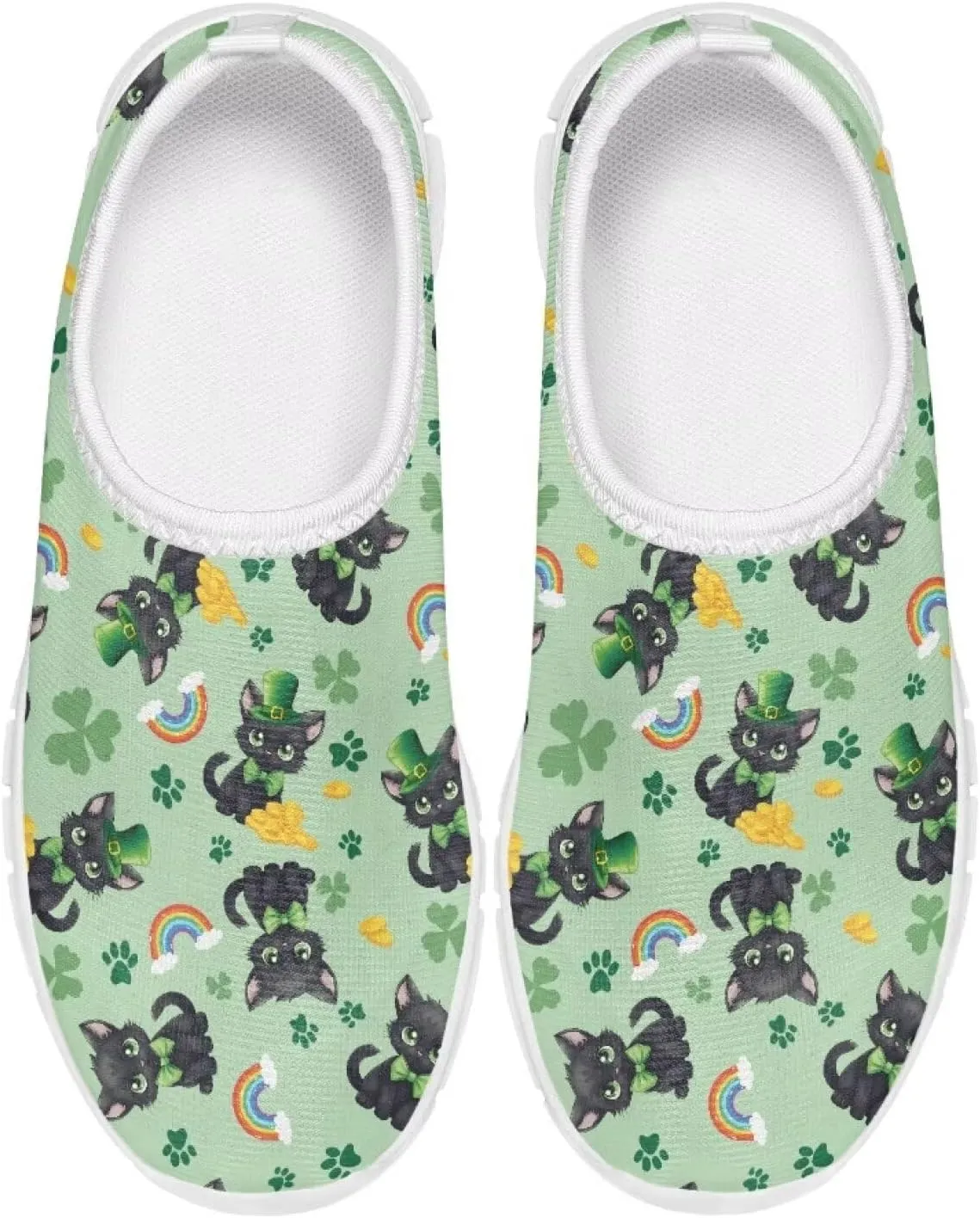 Girls Tennis Slip On Shoes St. Patrick's Day Gift Kids School Running Shoes