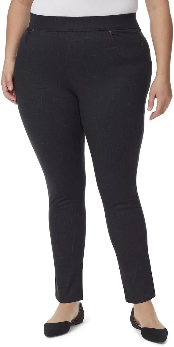 Gloria Vanderbilt Women's Avery Ponte Slim Pull on Pant