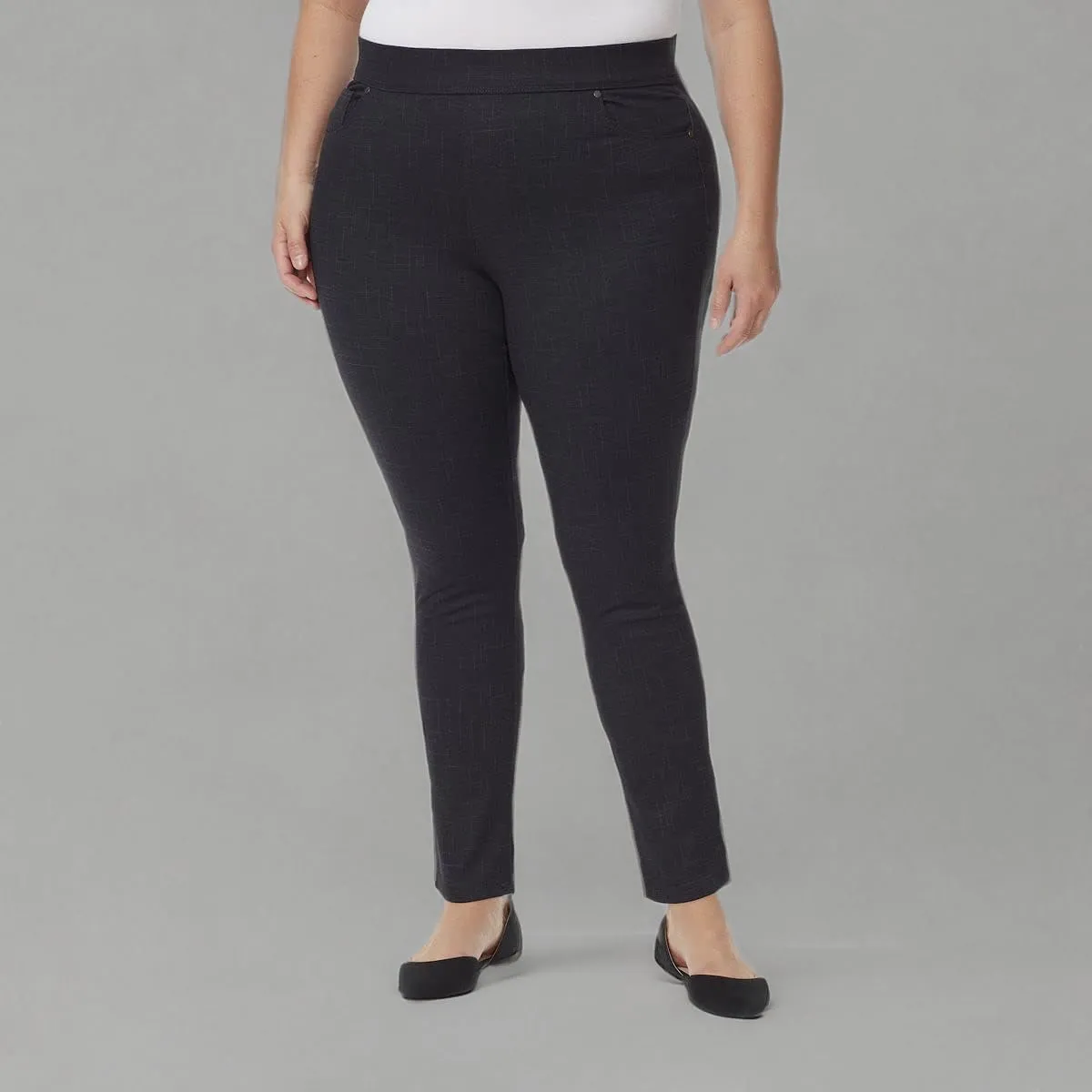 Gloria Vanderbilt Women's Avery Ponte Slim Pull on Pant