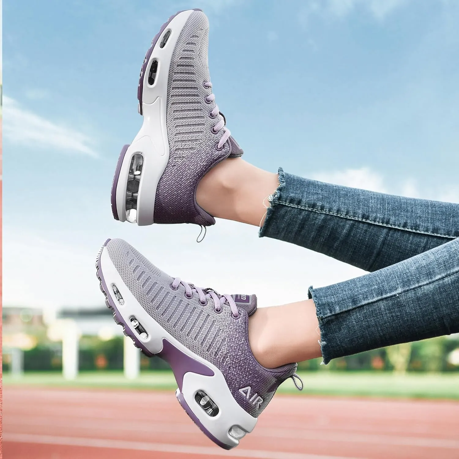 GOOBON Wide Toe Box Running Shoes Women Walking Sneakers Wide Width Tennis Athletic Shoes