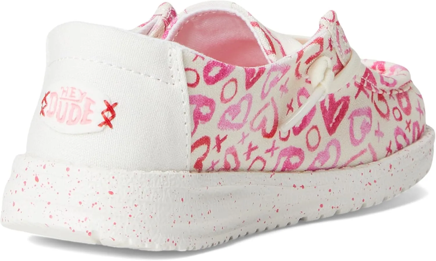 Hey Dude Girl's Wendy Watercolor Hearts (Little Big Kid) Loafer