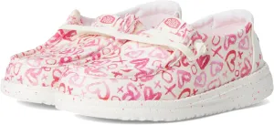 Hey Dude Girl's Wendy Watercolor Hearts (Little Big Kid) Loafer