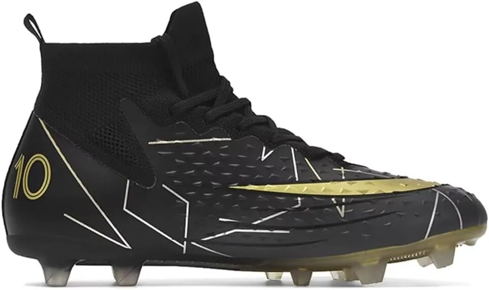 High-Top Soccer Cleats for Mens Womens Football Boots Youth Lightweight Professional Soccer Shoes Firm Ground