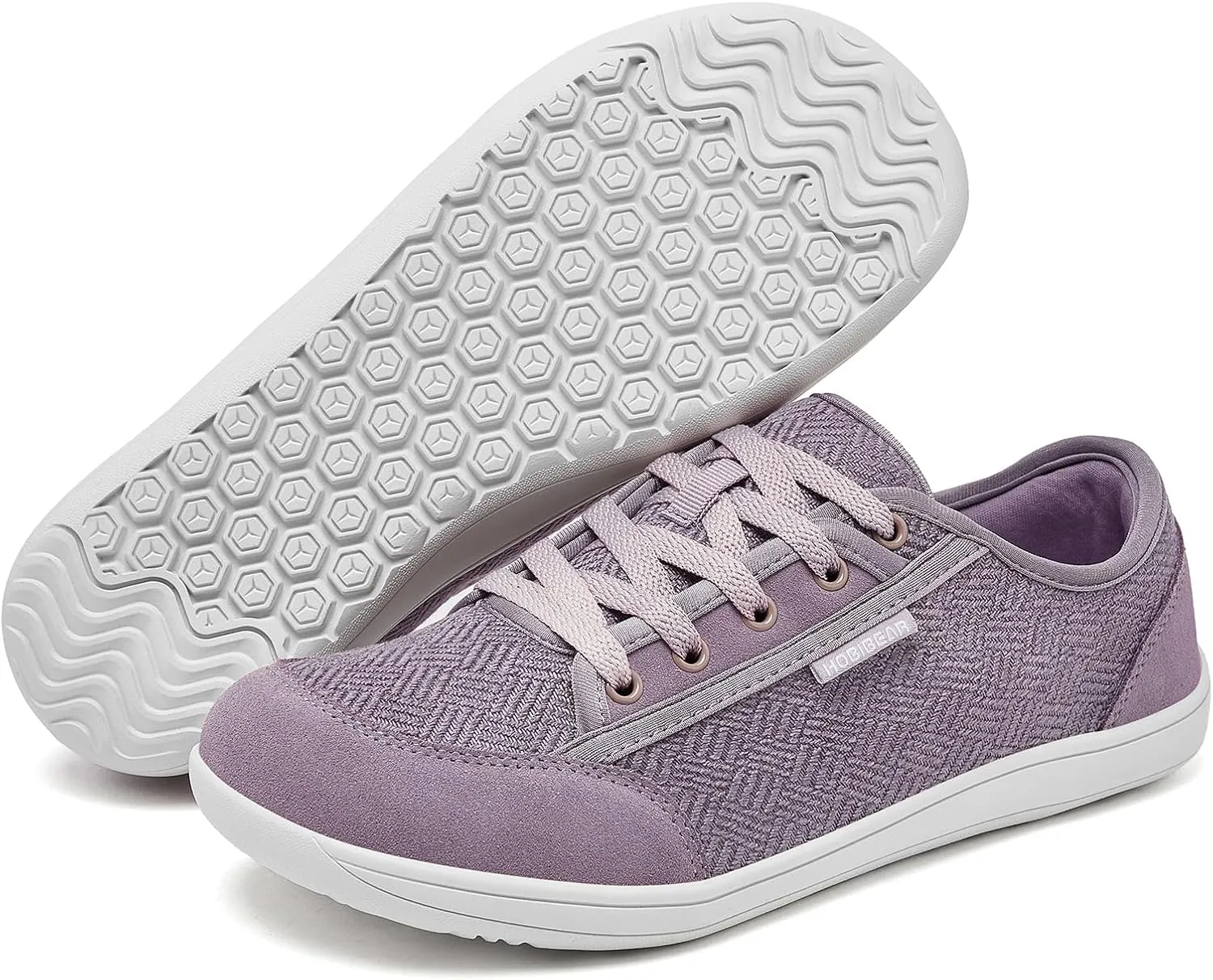 HOBIBEAR Barefoot Shoes for Women Men Zero Drop Sole Wide Toe Box Walking Sneakers