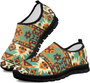 Howilath Western Tribal Aztec Mens Slip on Loafers Casual Shoes Running Sneakers Breathable Hands Free Shoes