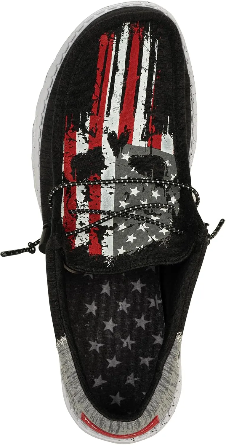 Howitzer Men's Slip-On Shoes We The People Patriot Sneakers with Camo Print Footwear