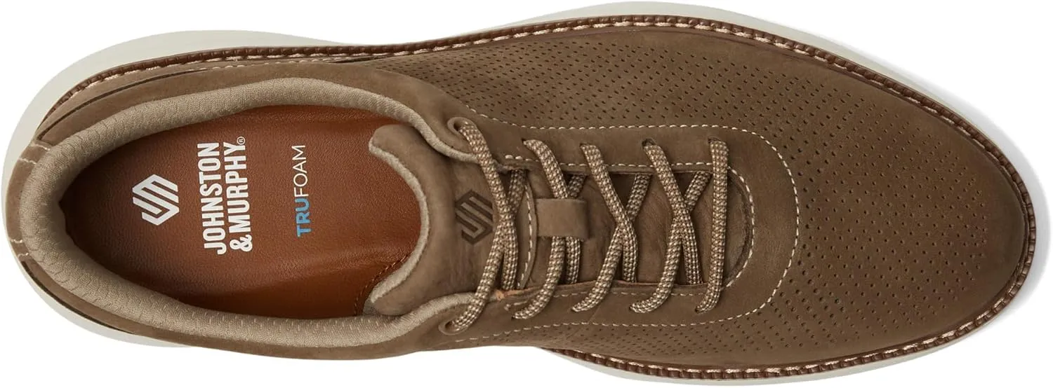 Johnston & Murphy Hayden Perfed U-Throat Shoes for Men, Leather Shoes for Men, Men’s Dress Sneakers