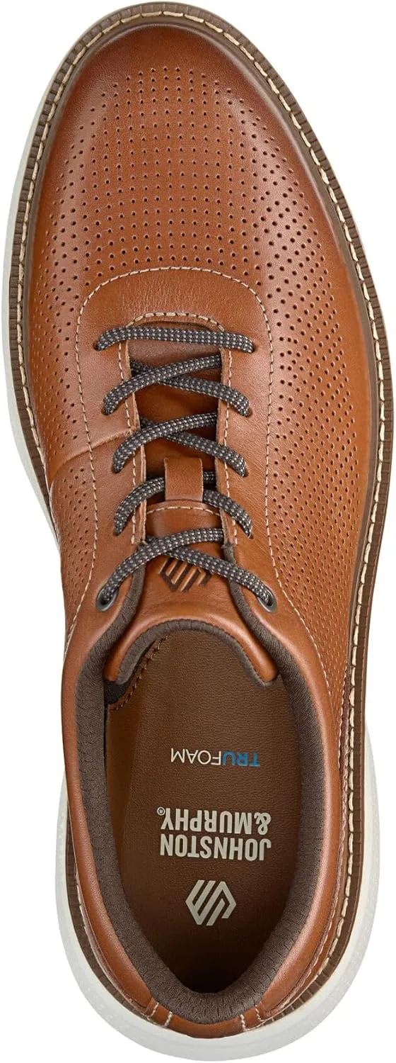 Johnston & Murphy Hayden Perfed U-Throat Shoes for Men, Leather Shoes for Men, Men’s Dress Sneakers