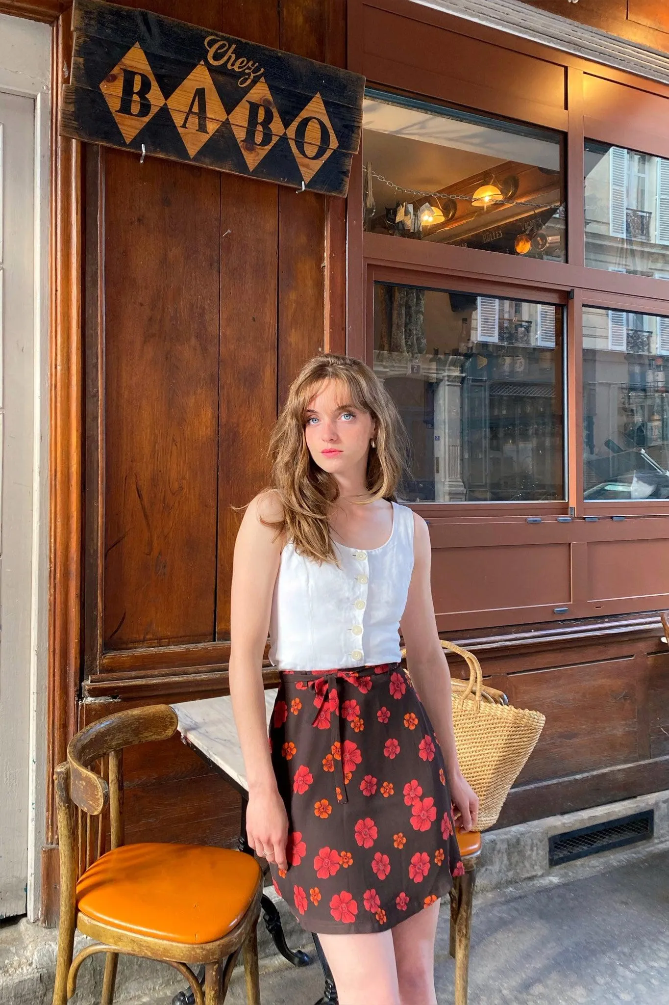 Jupe mini à nouer