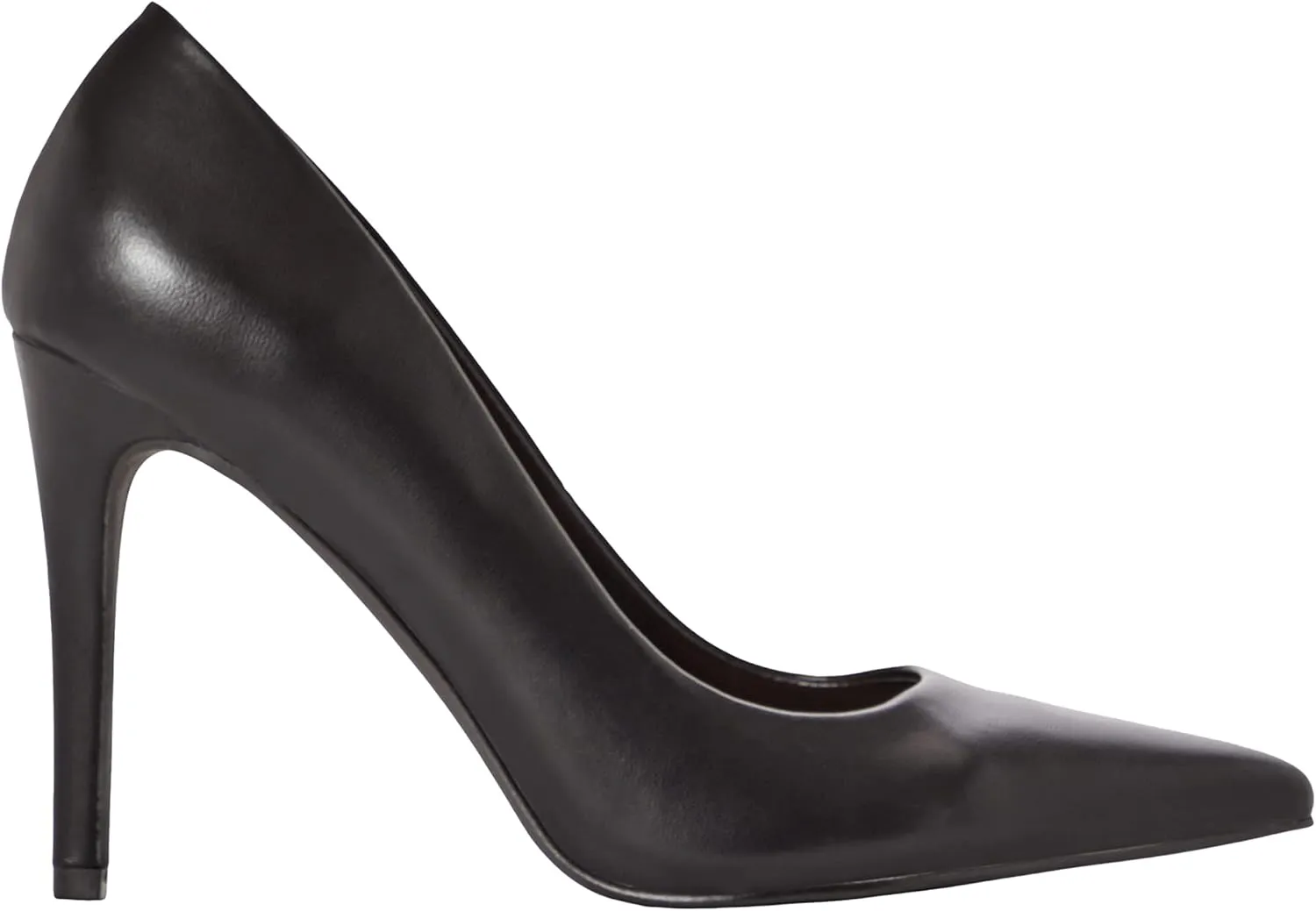 JustFab Women's Pointed Toe High Stiletto Heels Slingback Stretch Slip-on Pumps Backless Patent Suede Fashion Dress Shoes for Women