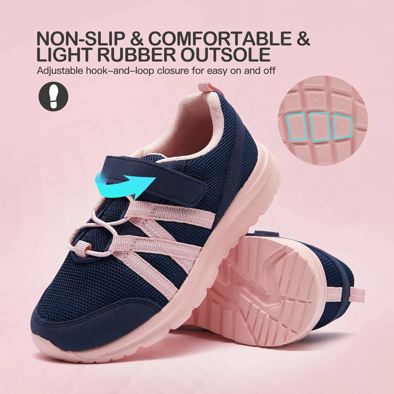 K KomForme Toddler Boys Girls Athletic Shoes Kids Tennis Running Sneakers
